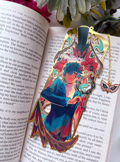 Metal bookmark (close-up)